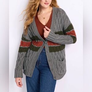 STITCHES & STRIPES chunky‎ knit Waverly Cardigan